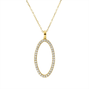 Collier 18 kt GG Kreis, mit ZÖ 40 cm + 42.5cm