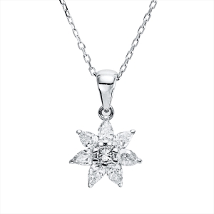 Collier 18 kt WG, mit Öse