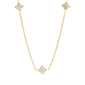 Collier 18 kt GG, mit ZÖ 40 cm + 42,5 cm