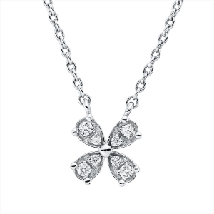 Collier 18 kt WG, mit ZÖ 39,5 cm