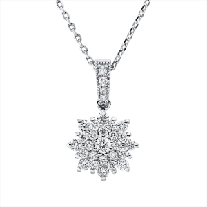 Collier 18 kt WG, mit Öse