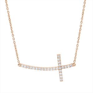 Collier 14 kt RG Kreuz
