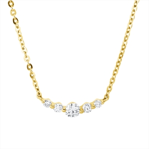 Collier 18 kt GG, mit ZÖ 40 cm + 42,5 cm