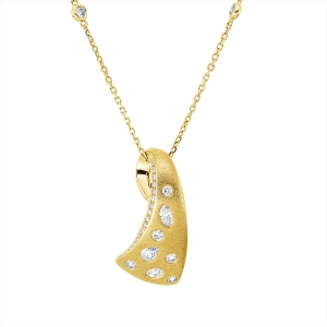 Collier 18 kt GG, mit ZÖ 40 cm + 42,5 cm