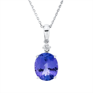 Collier 18 kt WG, mit ZÖ 40 cm + 43 cm