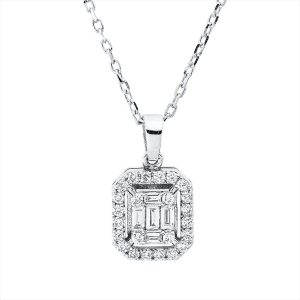 Collier 14 kt WG, mit ZÖ 40,6 cm