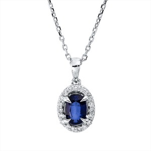 Collier 18 kt WG, mit Öse