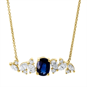 Collier 18 kt GG, mit ZÖ 39 cm