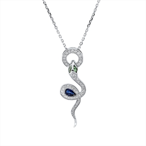 Collier 18 kt WG Schlange