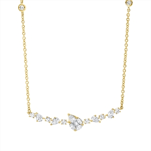 Collier 18 kt GG, mit ZÖ 40,6 cm