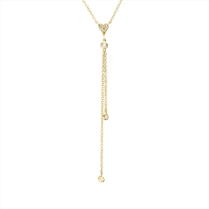 Collier 18 kt GG, mit ZÖ 38 cm + 40 cm