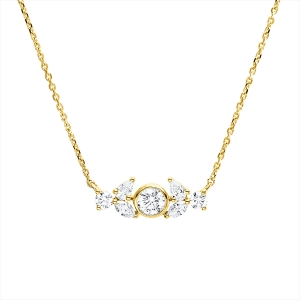 Collier 18 kt GG, mit ZÖ 42 cm