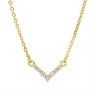 Collier 18 kt GG, Fassung rhodiniert
