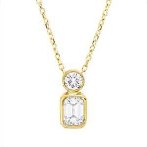 Collier Zarge 18 kt GG, mit ZÖ 40 cm + 42 cm