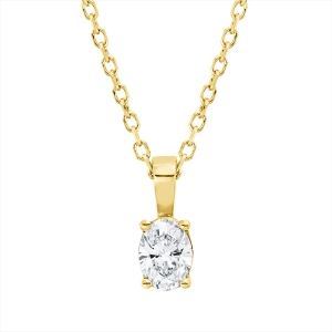 Solitaire Collier 4er-Krappe 18kt Gelbgold mit ZÖ 40 cm + 42 cm mit 0,20ct Diamanten