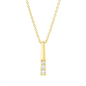 Collier 18 kt GG, mit ZÖ 40 cm,42,5cm