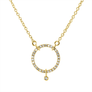 Collier 18 kt GG Kreuz, mit ZÖ 40 cm, 42,5cm