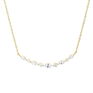 Collier 18 kt GG, mit ZÖ 40 cm, 42,5cm