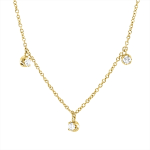 Collier 18 kt GG, mit ZÖ 40 cm, 42,5cm