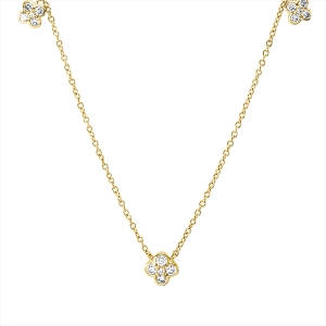 Collier 18 kt GG, mit ZÖ 40 cm, 42,5cm