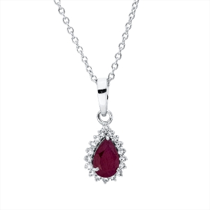 Collier 3er-Krappe 18 kt WG Tropfen, mit ZÖ 40 cm, 42,5cm