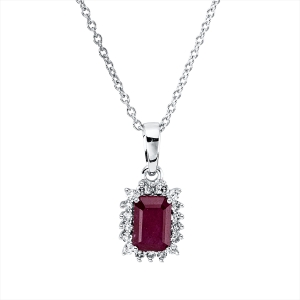 Collier 4er-Krappe 18 kt WG, mit ZÖ 40 cm, 42,5cm