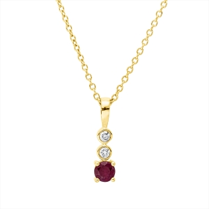Collier 4er-Krappe 18 kt GG, mit ZÖ 40 cm, 42,5cm
