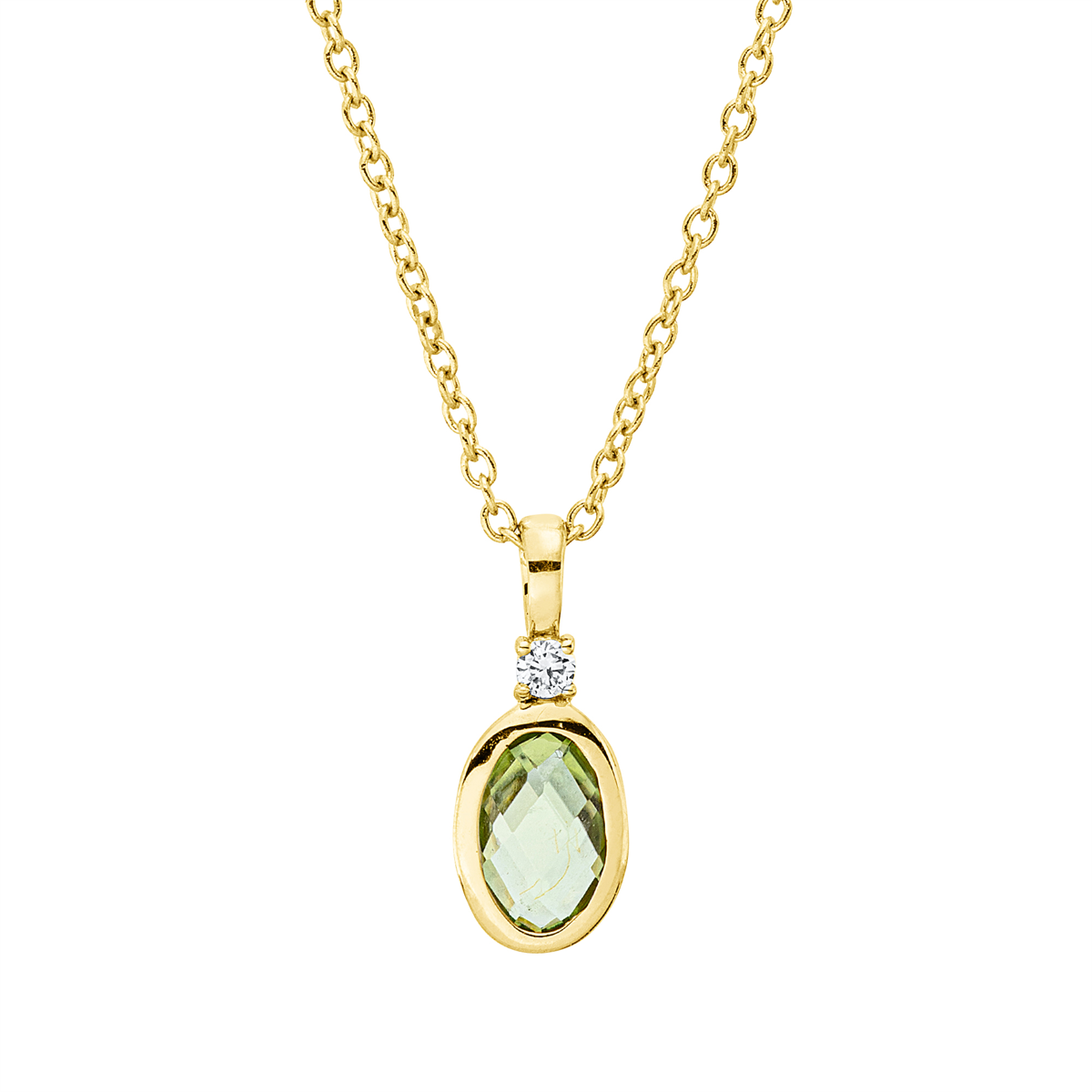 Collier 18 kt GG, mit ZÖ 40 cm, 42,5cm