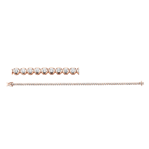 Tennisarmband 4er-Krappe 18kt Gelbgold / Weißgold mit 2,01ct Diamanten