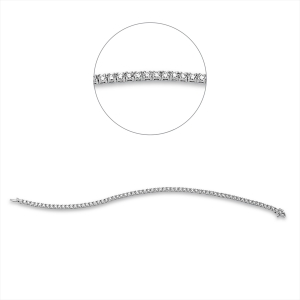 Tennisarmband 4er-Krappe 18kt Gelbgold mit 3,01ct Diamanten