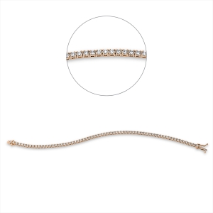 Tennisarmband 4er-Krappe 18kt Gelbgold mit 2,64ct Diamanten
