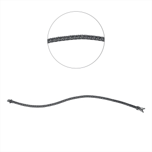 Tennisarmband 4er-Krappe 18kt Rotgold mit 2,96ct Diamanten