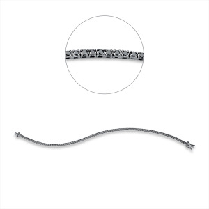 Tennisarmband 4er-Krappe 18kt Rotgold mit 1,55ct Diamanten