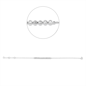 Armband Zarge 18 kt GG, mit ZÖ 15,2 cm + 16,5 cm