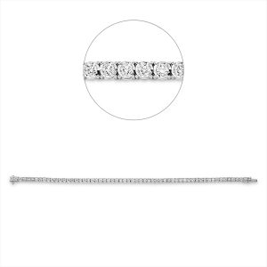 Tennisarmband  14kt Weißgold mit 1,97ct Diamanten