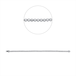 Tennisarmband  18kt Gelbgold mit 2,10ct Diamanten