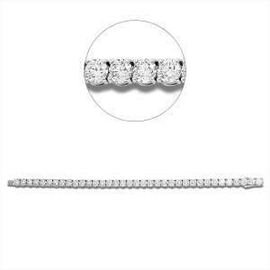 Tennisarmband  18kt Weißgold Premium Edition, 36 GIA's mit 14,43ct Diamanten