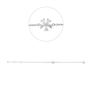 Armband 18 kt GG, mit ZÖ 15 cm + 16,5 cm