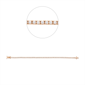 Tennisarmband 4er-Krappe 18kt Gelbgold mit 2,08ct Diamanten