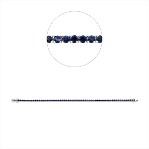 Armband 4er-Krappe 18 kt WG