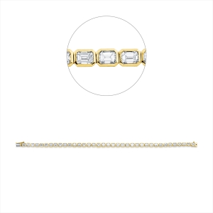 Armband Zarge 18 kt GG+WG