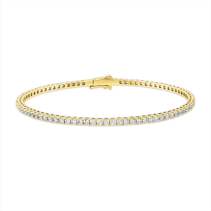 Tennisarmband  18kt Gelbgold Größe 16 mit 2,00ct Diamanten