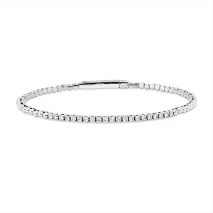 Tennisarmband  18kt Weißgold mit 0,45ct Diamanten