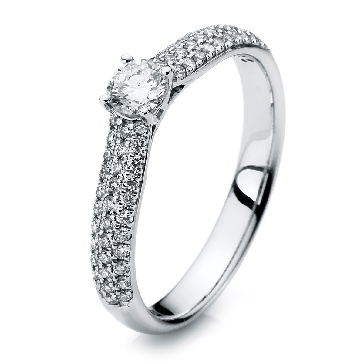 Ring 4er-Krappe 14 kt WG