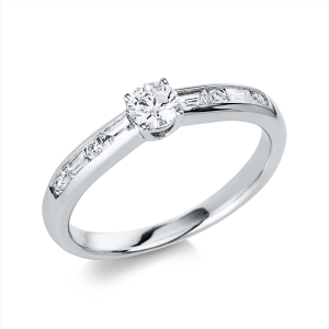 Ring 4er-Krappe 14 kt WG