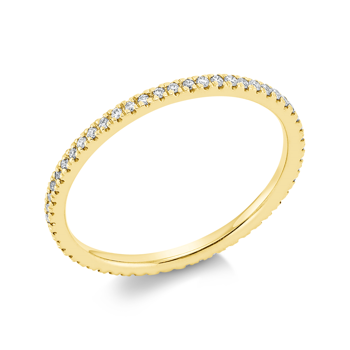 Infinity Memoire Ring  14kt Gelbgold mit 0,18ct Diamanten