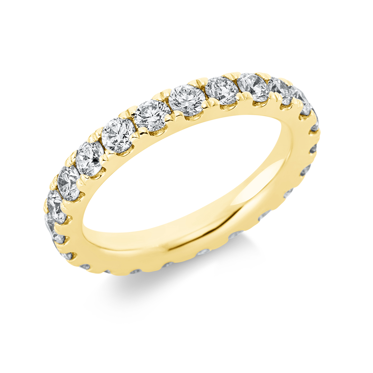 Infinity Memoire Ring  14kt Gelbgold mit 1,83ct Diamanten
