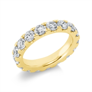 Infinity Memoire Ring  14kt Gelbgold mit 3,73ct Diamanten