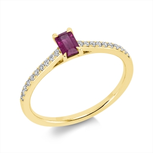 Ring 4er-Krappe 18 kt GG