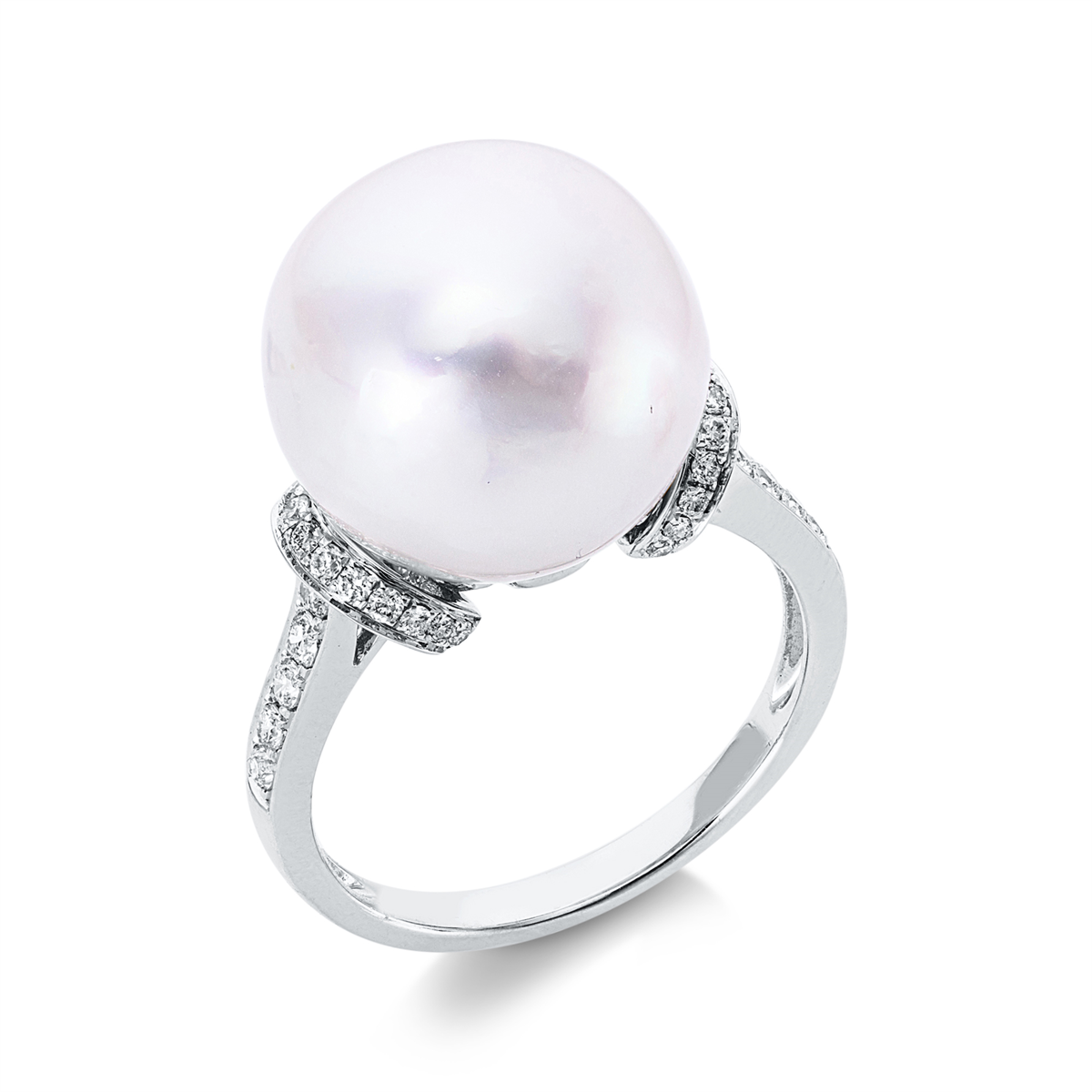 Ring  18kt Weißgold mit 0,32ct Diamanten